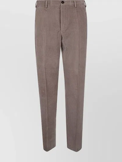 INCOTEX CORDUROY TROUSERS WITH BACK AND SIDE POCKETS