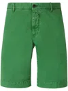 Incotex Cotton Bermudas Shorts In Green