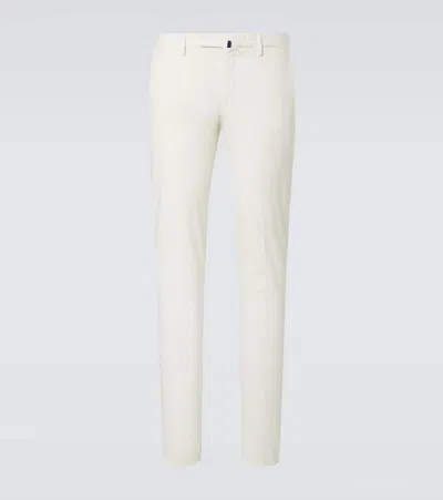 Incotex Cotton-blend Chinos In White