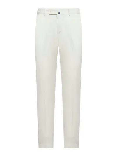 Incotex Cotton Blend Trousers In White