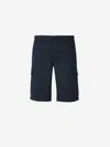 Incotex Tailored Cargo Shorts In Midnight Blue