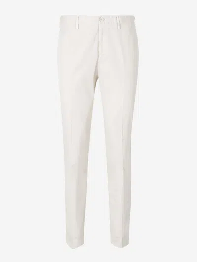 Incotex Cotton Chino Trousers In Beige