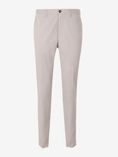 Incotex Cotton Chino Trousers In Beige