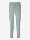 Incotex Man Pants Sage Green Size 38 Cotton, Elastane In Brown