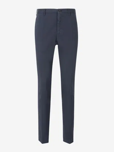 INCOTEX INCOTEX COTTON CHINO TROUSERS