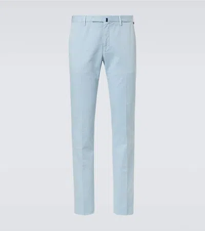 Incotex Cotton Chinos In Blue