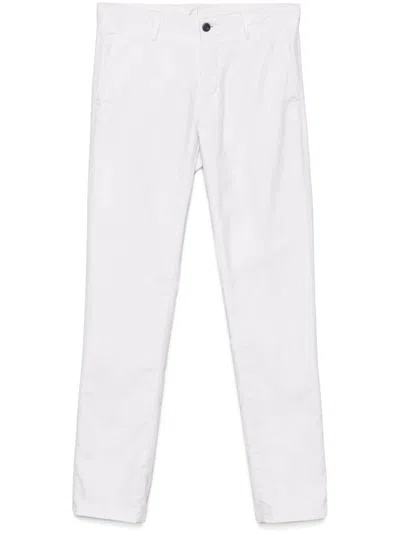 Incotex Cotton Chinos In White