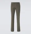 Incotex Tapered-leg Corduroy Trousers In Grey
