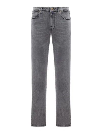 Incotex Cotton Denim Jeans In Blue
