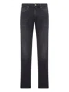 Incotex Cotton Denim Jeans In Black