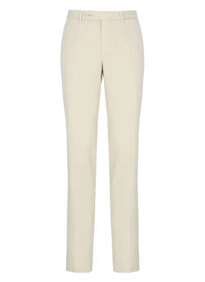 Incotex Cotton Pants In Neutral