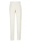 Incotex Straight Cotton Pants Belt Loops In White