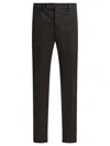 Incotex Pressed-crease Trousers In Black