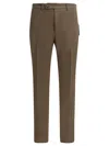 Incotex Cotton Pants In Brown
