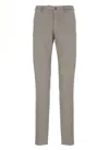 Incotex Tailored Grey Cotton Pants With Versatile Design In Gray