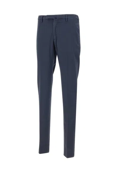 Incotex Cotton Blend Trousers In Blue