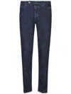 Incotex Cotton Skinny Jeans In 蓝色