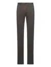Incotex Cotton Straight-leg Trousers In Black
