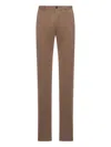 Incotex Tailored Cotton Trousers In Brown