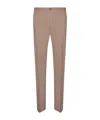Incotex Cotton Straight-leg Trousers In Brown