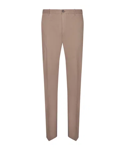INCOTEX COTTON STRAIGHT-LEG TROUSERS