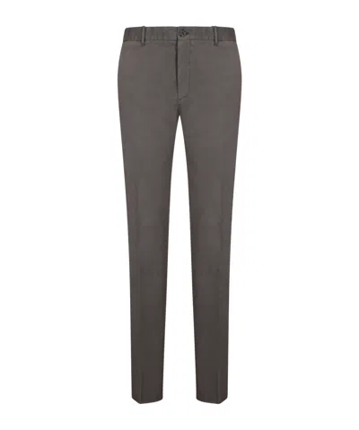 Incotex Cotton Straight-leg Trousers In Gray