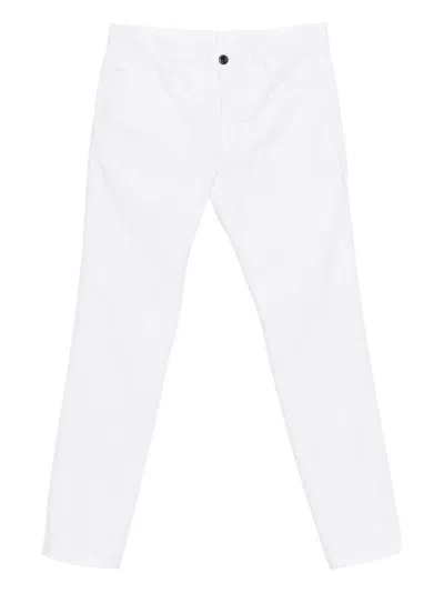 Incotex Cotton Straight-leg Trousers In White