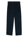 Incotex Corduroy Jeans With Belt Loops And Button Detail In Blue