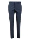 Incotex Cotton Tailored Trousers In Blue