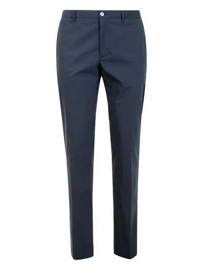 Incotex Cotton Tailored Trousers In Blue