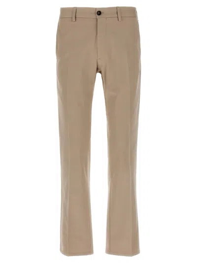 Incotex Cotton Trousers In Beige