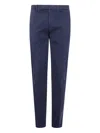 Incotex Venezia 1951 Cotton And Linen Slim Fit Pants In Blue