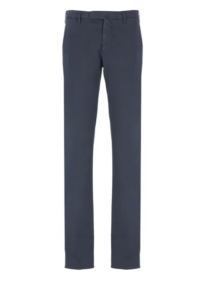 Incotex Cotton Trousers In Blue