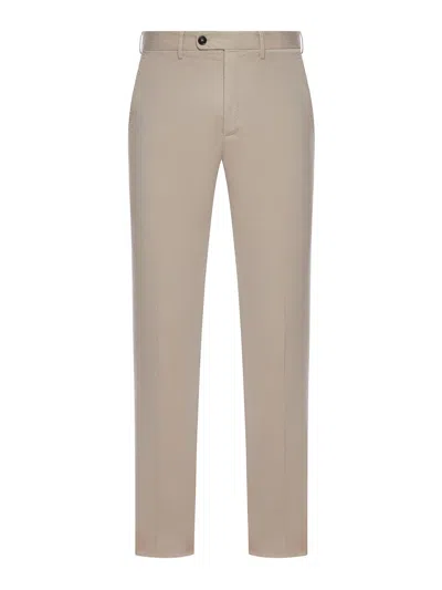 Incotex Cotton Trousers In Color Carne Y Neutral