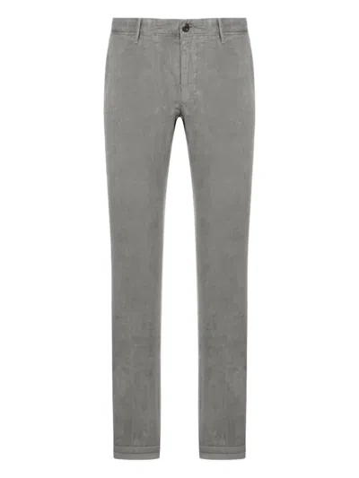 Incotex Cotton Trousers In Grey