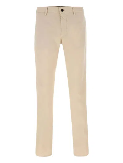 Incotex Cotton Trousers In Neutrals