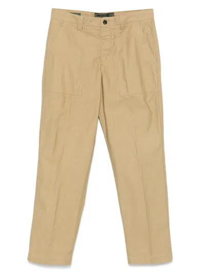 Incotex Cotton Trousers In Neutrals