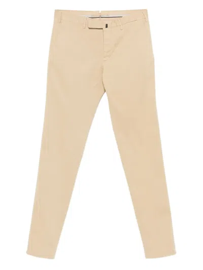 Incotex Cotton Trousers In Nude