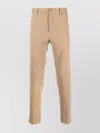 Incotex Cotton Trousers With Back And Side Pockets In Brown