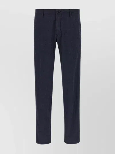 Incotex Cotton Trousers With Back Pocket And Belt Loops