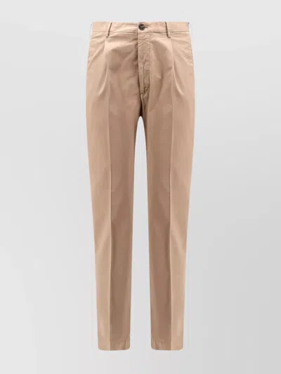 Incotex Cotton Trousers With Pleats And Pockets