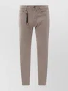Incotex Stretch Cotton Trouser With Back Suede Logo Patch