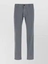 Incotex Cotton Twill Pants With Front And Back Pockets