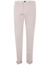 Incotex "coulisse Slim Fit" Trousers In Pink