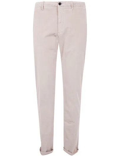 Incotex "coulisse Slim Fit" Trousers In Pink