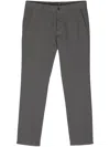 Incotex Cropped Chino Trousers In Grey
