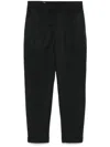 Incotex Wool Blend Tapered Pants Clothing In 黑色