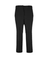 Incotex Cropped Virgin-wool Trousers In Black