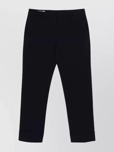 Incotex Cuffed Hem Cotton Blend Trousers In Multicolor