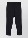 Incotex Cuffed Hem Wool Trousers In Black